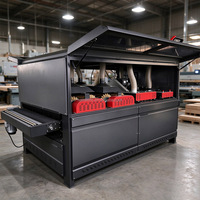 Machine de polissage et de ponçage du bois CNC, ponceuse automatique à brosse multi-rouleaux pour le traitement de surface des meubles, des portes d'armoires, des panneaux MDF