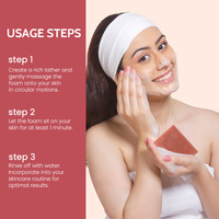 Sabun Mandi Wajah Buatan Tangan dengan Minyak Esensial Lavender Rose yang Melembapkan dan Menghidrasi, untuk Hotel dan Rumah, Sabun Tangan Granul Matte.
