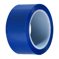 Ruban adhésif résistant aux hautes températures PET453SI bleu, protection de masquage, résistant à la déchirure, facile à retirer, ruban adhésif pour électronique