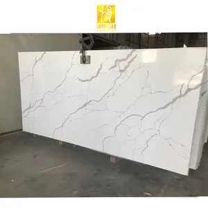 Fabbrica cinese calaeatta Bianco Pietra di Quarzo Isola Della Cucina Produttore popolare del quarzo di disegno