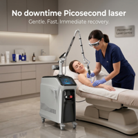 Appareil laser picoseconde, machine laser Pico pour l'élimination des tatouages et le traitement du mélasma, équipement de beauté en gros, laser Pico intégré à l'IA