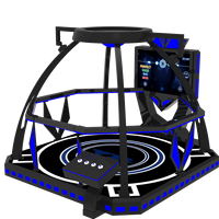 Simulador de VR para 1 persona en interiores Disparo de vuelo de máquina interactiva en plataforma de realidad virtual para parques temáticos
