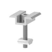 Supports de fixation pour panneaux solaires sur toiture - Fixation par pince centrale