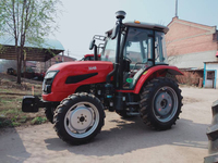 Tracteurs agricoles chinois à vendre au Cameroun, tracteur EX754 de 75 CV avec pièces de rechange pour excavateur, transmission 4x4, machines agricoles avec charrue à disques