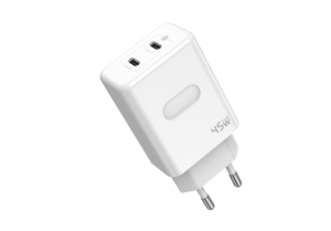 Adaptador USB <span class=keywords><strong>DQS</strong></span> de 45W, carga rápida GaN ignífuga, cargador de pared de 45W, puerto dual PD tipo C, enchufe de EE. UU./UE disponible ambos - Product Image 5