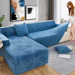 Wholesale stretch pet sofa bed elastic seat sofa set Jacquard knitting for 321 cover sofa