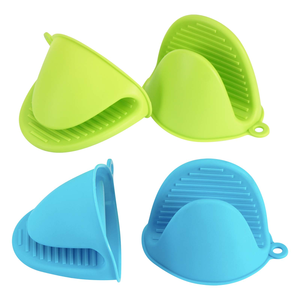 Gants de cuisine isolants anti-brûlure, protège-doigts, mini-mitaines de four en silicone - Product Image 1