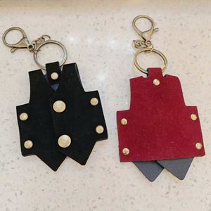 Creative Suede Vest <b>Keychain</b> Vintage DIY Bag Charms Fashion Backpack Charms Accessories - Product Image 4