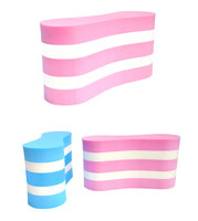 Flotteur de natation Wilda ergonomique antidérapant en mousse EVA Premium Taper 8 rose/bleu pour le soutien des jambes et des hanches et l'entraînement de performance en piscine