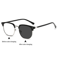 Montures optiques TR90 pour hommes, lunettes photochromiques, lunettes anti-lumière bleue, verres correcteurs, lunettes sur ordonnance personnalisées pour hommes