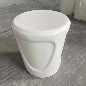 Modern FRP <b>Round</b> Side <b>Table</b> Contemporary White Accent End <b>Table</b> Small Coffee <b>Table</b> <b>for</b> Living Room Bedroom Hotel <b>Patio</b> Furniture - Product Image 1