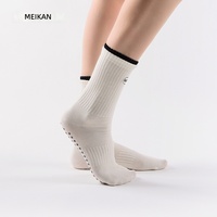 Chaussettes de yoga fines d'été MEIKAN, chaussettes de sport professionnelles antidérapantes pour trampoline intérieur, chaussettes de compression pour le fitness