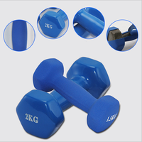 Ensemble d'haltères hexagonaux noirs PINJIAN 6kg 6Lbs équipement de gymnastique Fitness Sport poids à main en fer enduit coloré équipement