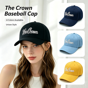 Gorra de Béisbol de 6 Paneles con Logotipo Personalizado Bordado, Venta al Por Mayor, Multicolor, Unisex, Estructurada, con Visera Curva, Fabricante - Product Image 1