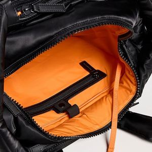 Sac fourre-tout en nylon noir pour femme, grande capacité, fermeture éclair, sac à bandoulière, plusieurs poches, imperméable, résistant à l'eau, été - Product Image 3