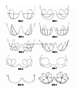 Hot Selling Heart Shape Flower Shape butterfly Style Fast Shipment Stainless <strong>Wire</strong> <strong>Frame</strong> <strong>Wire</strong> <strong>Bra</strong> Carnival