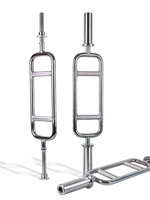 Barre de musculation pour triceps en acier allié de 20 kg, barre de musculation pour les yeux avec poignée rotative pour la musculation