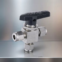 High Quality Stainless Steel 1/2 NPT Female Instrument Ball Valve 3000PSI Manual Power High Temperature Media OEM Customizable