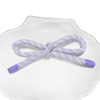 Porte-clés en tissu de style coréen haut de gamme, à motifs pois épais, imprimé léopard, rayé et floral, avec effet goutte d'huile, accessoires DIY pour lanière