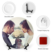 Assiette décorative personnalisée en porcelaine, cadeau de remise des diplômes, assiettes en céramique décoratives personnalisées, photo, texte, décor de maison