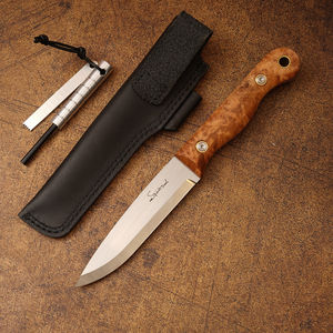 Cuchillo Bushcraft Profesional de Grado Industrial, Mango de Arce Ojo de Pájaro Estabilizado, Hoja AUS-8 Tratada al Vacío, Full Tang, OEM - Product Image 2
