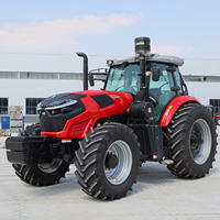 Tracteur agricole diesel 4x4 de 260 CV pour l'agriculture à grande échelle avec attache semoir