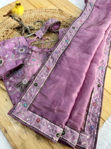Nieuw Binnen Borduurwerk <span class=keywords><strong>Saree</strong></span> Met Volledige Steek Blouse Voor Vrouwen Dragen Sari 'S Met Kant En Klare Blouse Tegen Groothandelsprijzen