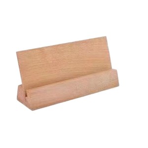 Wooden Desktop Photo Frame Stand Rectangle <b>Beech</b> Vertical Durable Tabletop Display Rack - Product Image 5