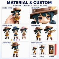 Figurine d'action en PVC personnalisée, impression 3D, personnage de film ou de série TV, jouet artistique, figurine en vinyle, statue en plastique OEM pour la décoration de voiture, de maison ou de bureau