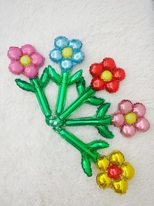 KK NUEVO Globo de Aluminio con Forma de Flor Impresa de 46X22CM, Ecológico, para Decoración de Fiestas de Cumpleaños - Product Image 3