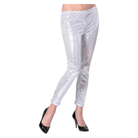 Leggings de Compression à paillettes rouges/noires pour femmes collants de danse à paillettes de Noël pour vêtements de scène Clubwear