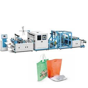 Multifunctional ultrasonic welding non woven gift bag making machine with box type forming