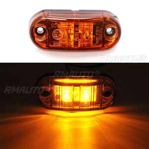 2PCS 12V 24V Feux de position latéraux LED pour camion, feux arrière d'avertissement, feux extérieurs pour voiture, remorque, camion, caravane, bus pour Kamaz - Product Image 5