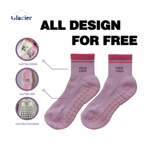 Calzini per Pilates Glacier 2026 con Suola Antiscivolo, Vendita Calda, Calzini <span class=keywords><strong>Classici</strong></span> Personalizzati di Alta Qualità - Product Image 1