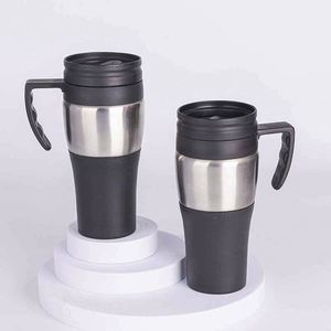Carafe isotherme moderne en acier inoxydable, anti-fuite et portable - Product Image 1