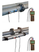 Medidor de Flujo Ultrasónico Portátil TUF-2000H, Medidor de Flujo de Agua con Abrazadera Manual y Batería Recargable para Inspección de Tuberías en Campo