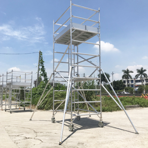 Đôi Chiều Rộng Giàn Giáo Nhôm Chất Lượng Cao Giàn Giáo Khung Tháp Với Thang - Product Image 3