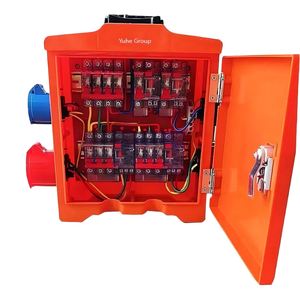 Three-Phase Four-Position Industrial <b>Socket</b> Box, 16A & 32A Outlets, ABS Waterproof Case for Site Use - Product Image 1