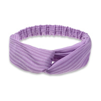 Bandeau élastique en tricot de style européen-américain pour femmes, couleur unie, 25x6cm, pour le yoga, le sport, le lavage du visage, vente en gros