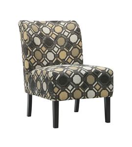 Geleneksel kavisli arka terlik sandalyesi baskı kumaş <span class=keywords><strong>Accent</strong></span> sandalye temiz çizgiler ve konik ahşap bacaklar - Product Image 6