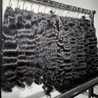 Extensions de cheveux humains indiens bruts de haute qualité, bouclés, ondulés naturels, double trame, 100g, peuvent être permanentés et teints