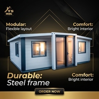 Bureau modulaire en conteneur de 20 pieds, préfabriqué et isolé, pour chantier de construction et studio de jardin
