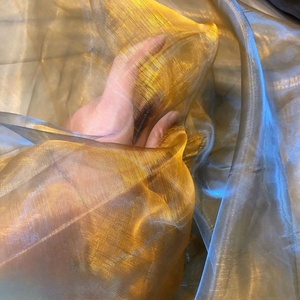 Due toni tessuto iridescente Organza per costumi di scena decorazione di nozze decorazioni asilo <span class=keywords><strong>e</strong></span> tessuto di design materiale artigianale - Product Image 3