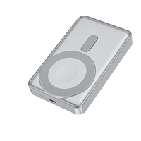 Vente en gros usine – Support de charge magnétique sans fil 2-en-1 18W/15W 10000mAh à charge rapide Type-C pour téléphones, montres et écouteurs