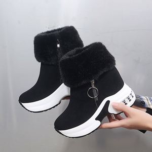 รองเท้าบูทหิมะผู้หญิง 2022 ฤดูหนาวใหม่รองเท้าบูทผ้าฝ้ายอุ่นแบบสั้น - Product Image 3