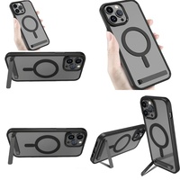 Casing Magnetik Pelindung dengan Stand untuk iPhone 15 14 13 12 Plus 11 16 Pro Max 17 Air, Aksesoris Elektronik Grosir
