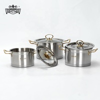 Ensemble de Casseroles Modernes Royal Louis 18-20-22cm Ligne Suisse, Batterie de Cuisine à Induction pour Cuisine