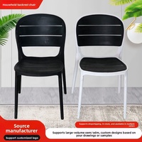 Chaises empilables modernes de haute qualité pour jardin, cour, cuisine, écologiques, portables, chaises de salle à manger