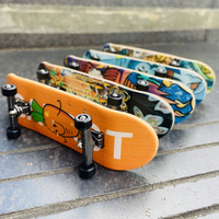 ALF.AILEFU Planche à roulettes double bascule professionnelle légère AM/PRO Rocket Board 3.0x10cm 5 plis en érable canadien Mini Skateboard Personnalisé