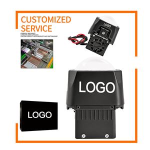 Chenlang - Faro Delantero Bi-LED de Matriz de 1.5 Pulgadas, H4, Luz Alta y Baja, 84W/64W, 5400LM, Lente de Proyector Bi-LED, Corte Plano para Automóviles, Volante a la Derecha <span class=keywords><strong>e</strong></span> Izquierda - Product Image 2